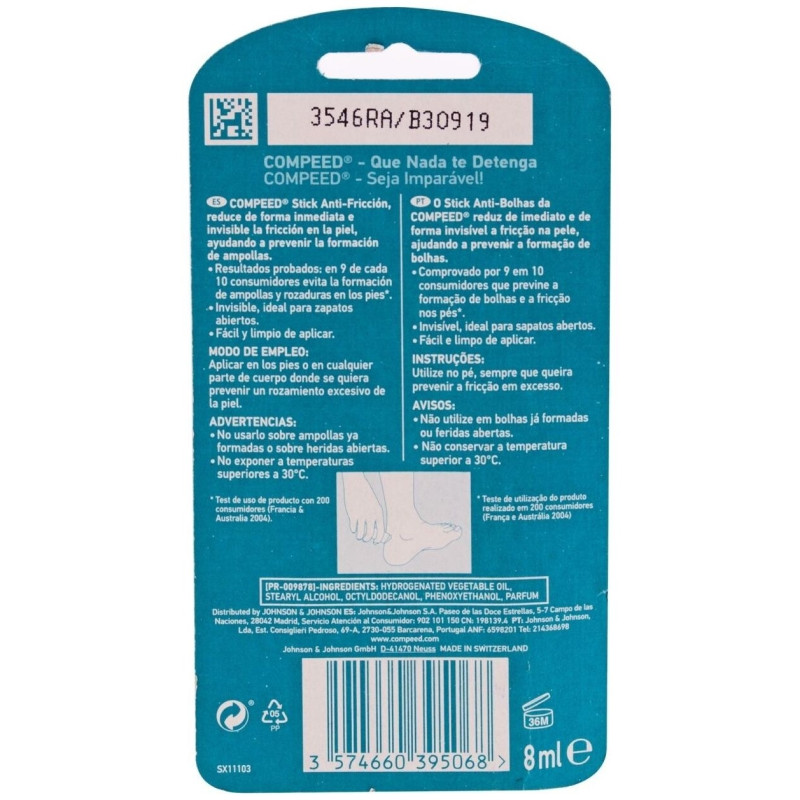 Stick Antifricción, 10 ml - Compeed