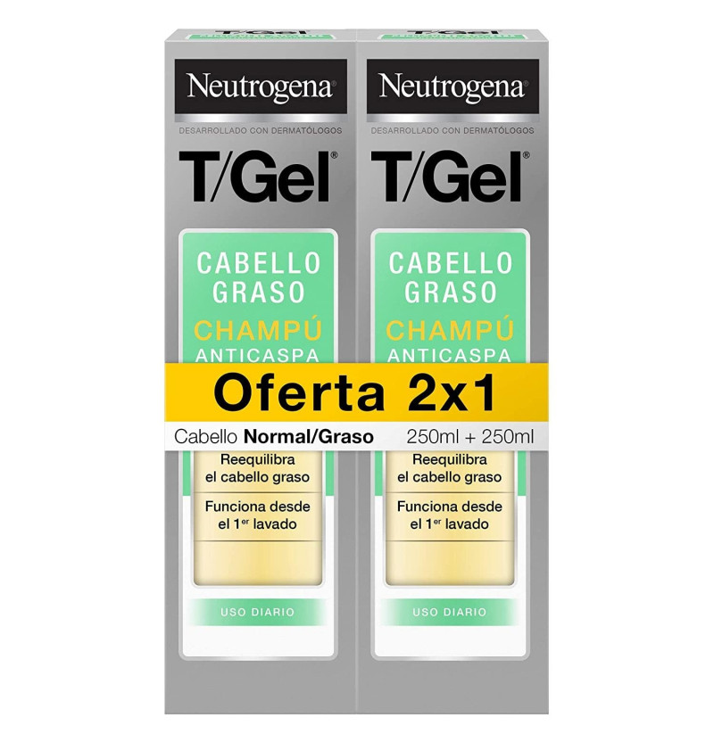 T-Gel Champu C Normal Y Graso - Neutrogena (1 Envase 250 Ml)