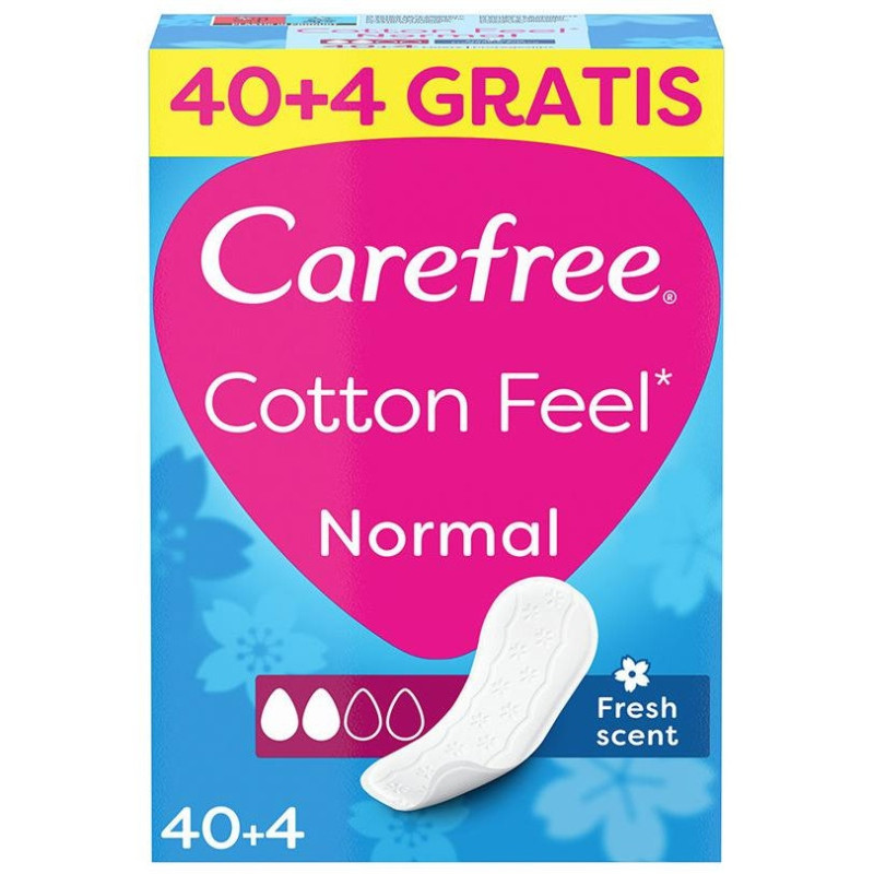 Cotton Feel Normal Fragancia Fresca 44uds - Carefree