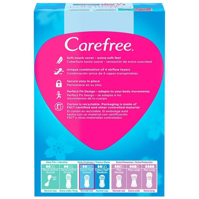 Cotton Feel Normal Fragancia Fresca 44uds - Carefree