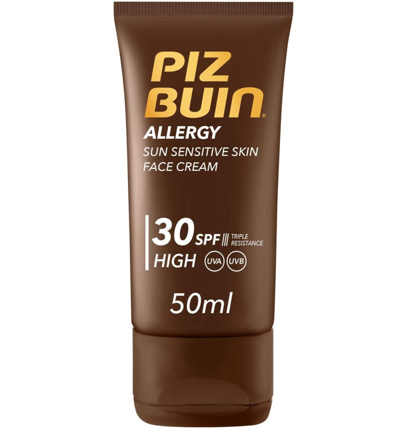 Piz Buin Allergy Crema Facial Piel Sensible al Sol Spf 30 - Proteccion Alta (1 Envase 50 ml) - Johnson&johnson