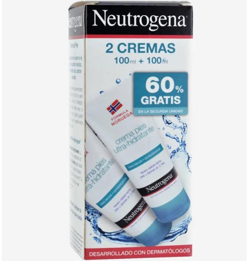 Neutrogena Pies Crema Ultrahidratante (2 Envases 100 ml) - Johnson&johnson