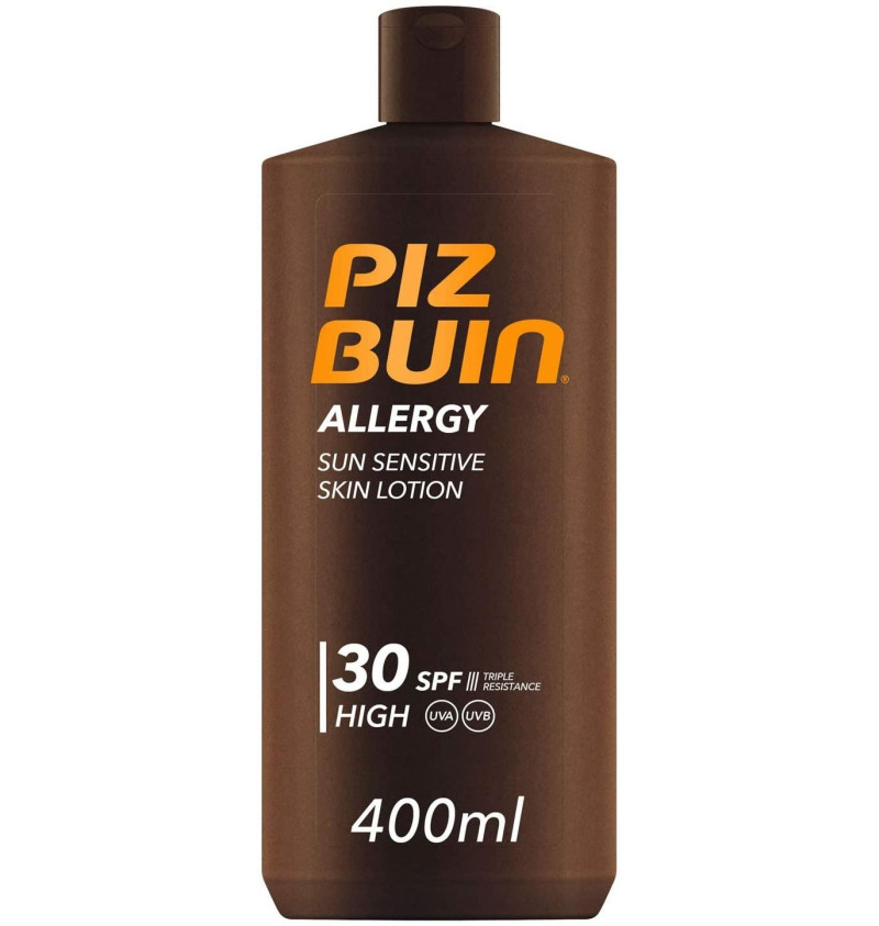 Piz Buin Allergy Locion Piel Sensible al Sol Spf 30 - Proteccion Alta (1 Envase 400 ml) - Johnson&johnson
