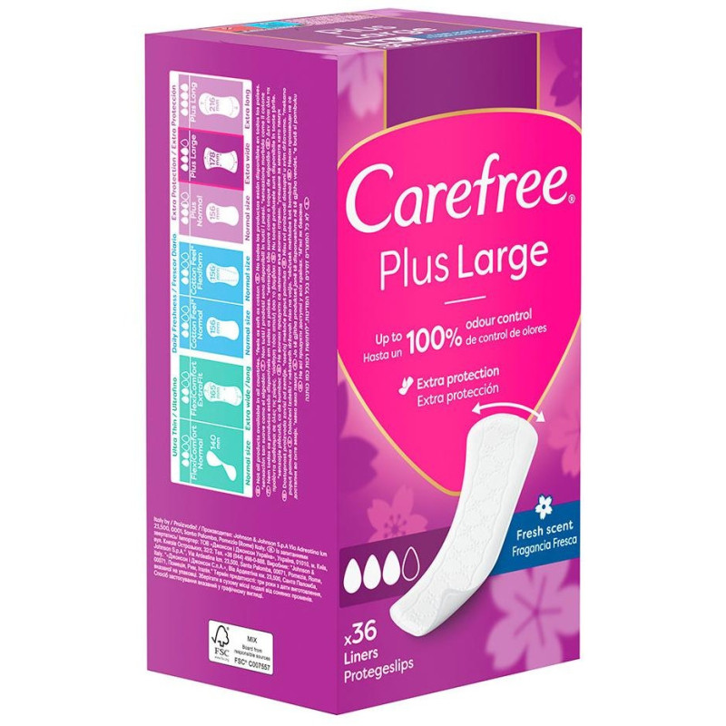 Protector Maxi Fresh 36uds - Carefree