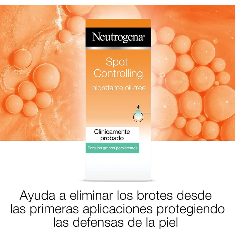 Neutrogena Spot Controlling - Hidratante Oil Free con Ácido Salicilico Purificante 50 ml (1 Envase 50 ml) - Johnson&johnson