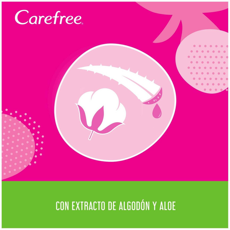 Carefree Normal Aloe Protector Cotton 56uds - Carefree