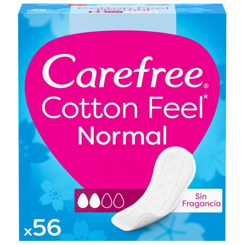 Cotton Feel Normal sin Fragancia Talla S/m 56uds - Carefree