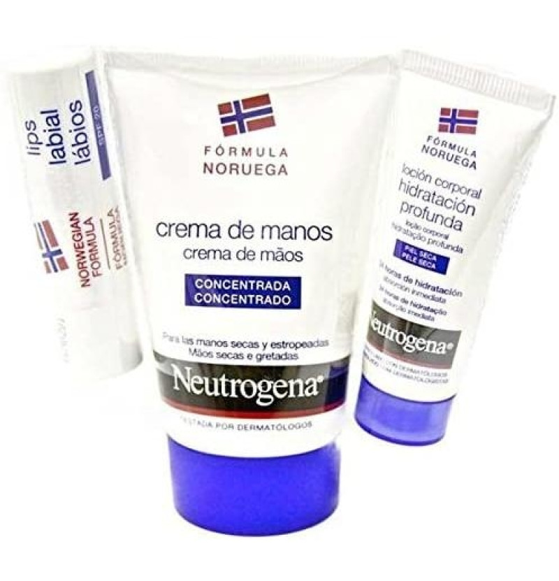 Neutrogena Crema de Manos Concentrada + Stick Labial Spf 20 (1 Envase 50 ml + 1 Envase 4,8 g Pack) - Johnson&johnson