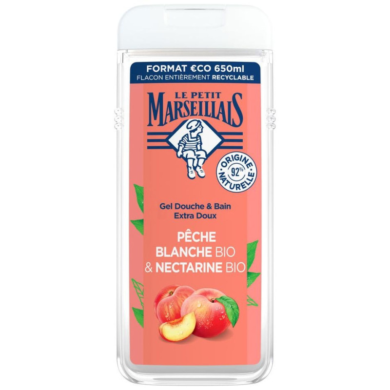 Gel Baño Melocotón y Albaricoque Bio 650ml - Le Petit Marseillais