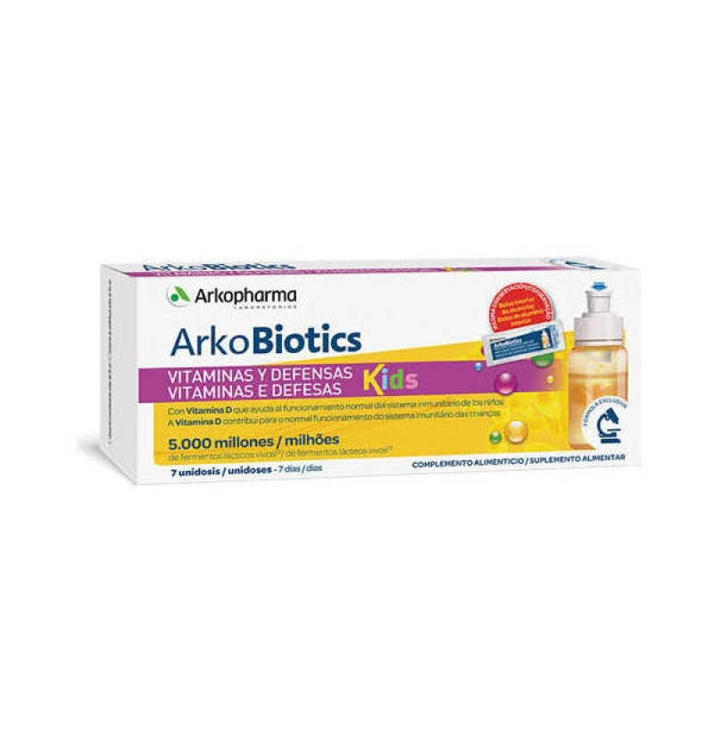 Arkobiotics Vitaminas y Defensas Niños (7 Unidosis) - Arkopharma