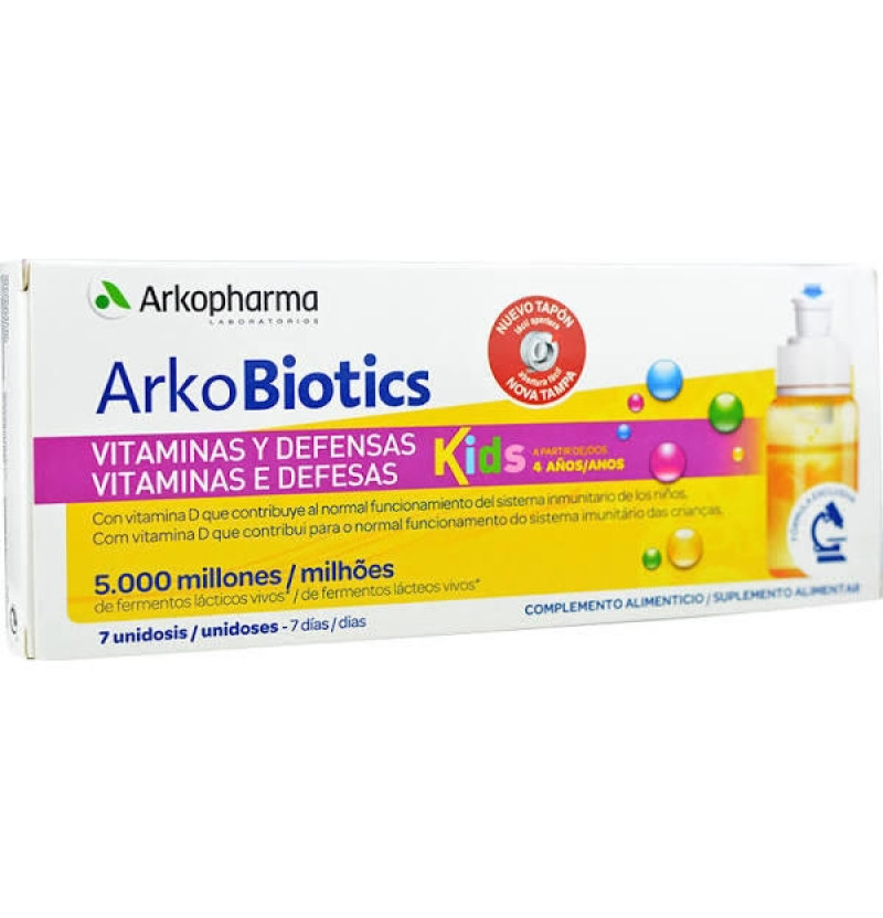 Arkobiotics Vitaminas y Defensas Niños (7 Unidosis) - Arkopharma