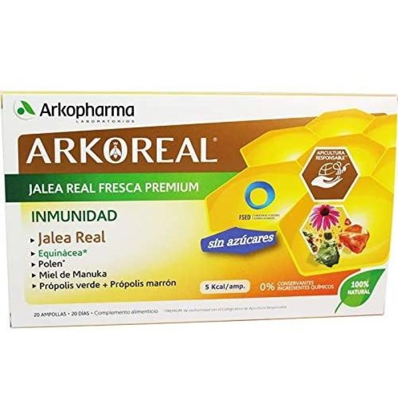 Arkoreal Jalea Real Inmunidad sin Azucares (20 Ampollas 15 ml) - Otros Laboratorios