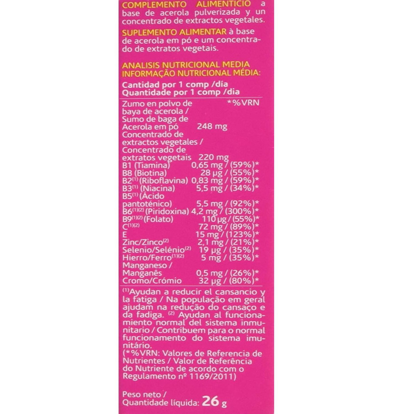 Arkovital Pura Energia Multivitaminico (30 Comprimidos) - Arkopharma
