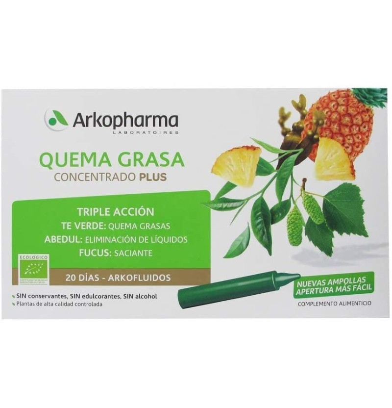 Arkofluido Quemagrasa (20 Ampollas) - Arkopharma
