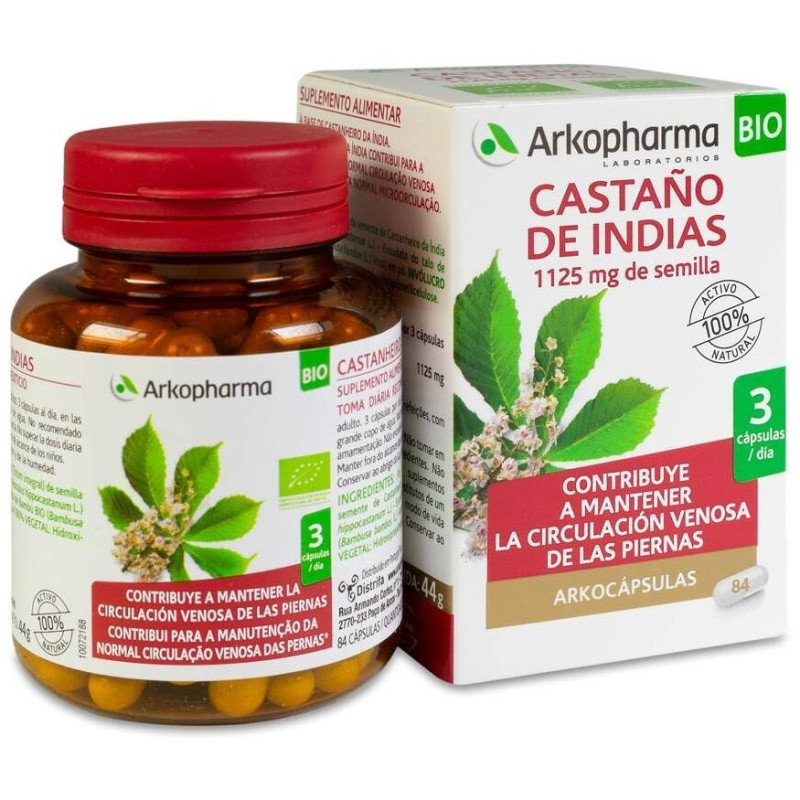 Arkocápsulas Castaño de Indias Complemento 84 Cápsulas - Arkopharma