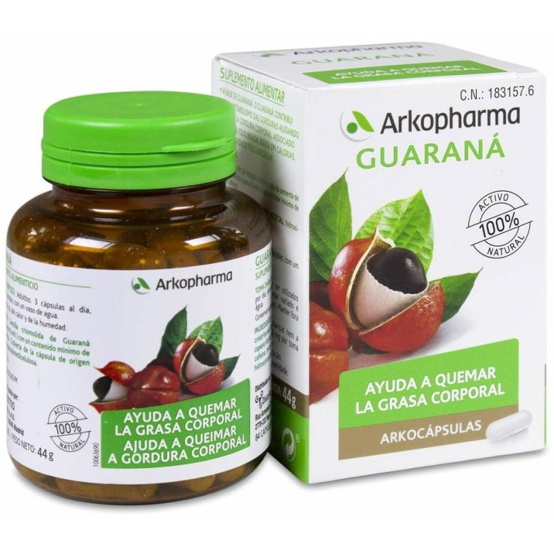 Arkopharma Arkocápsulas Guaraná, 84 Cápsulas - Sin Marca