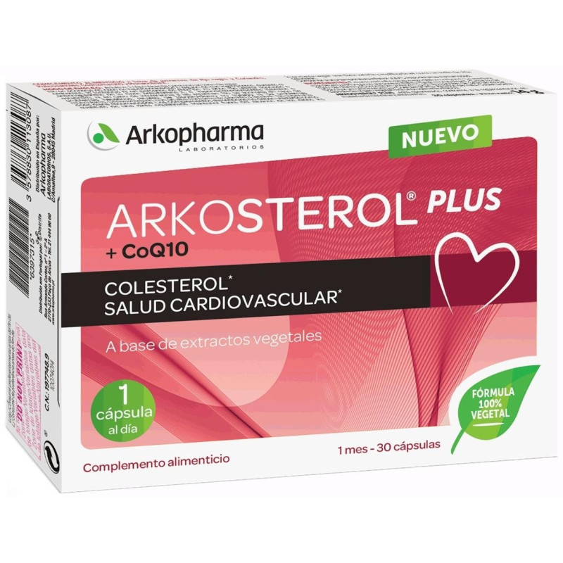 Arkosterol Plus Coq10 Salud Cardiovascular 30 Cápsulas - Arkopharma
