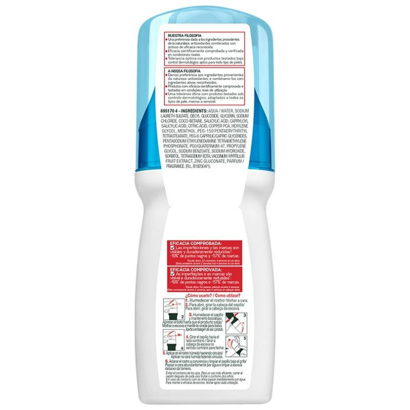 Pure Active Exfocepillo Anti Imperfecciones 150ml - Garnier