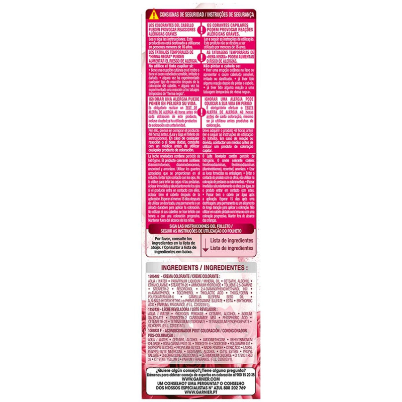 Garnier Color Sensation N°3 Castaño Oscuro 4Uds
