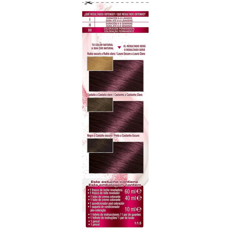 Color Sensation N°3.16 Violin Intenso 4uds - Garnier