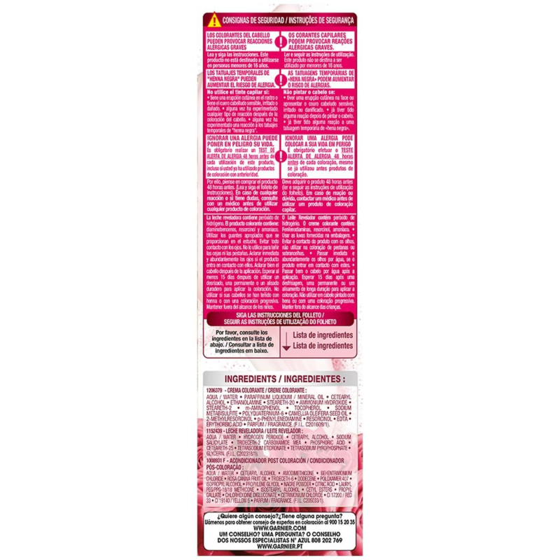 Color Sensation N°8 Rubio Luminoso 4uds - Garnier