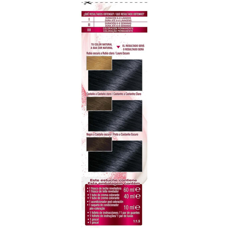 Color Sensation N°2.10 Negro Azulado 4uds - Garnier