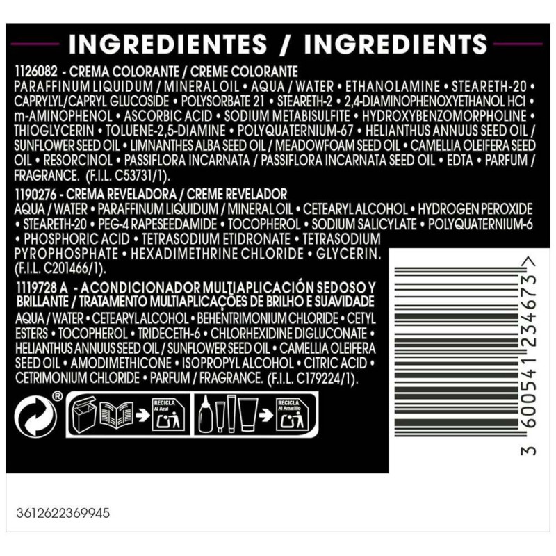 Garnier Olia Coloración Permanente N°5.0 Castaño Claro 4Uds