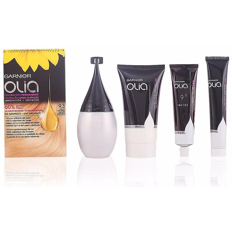 Olia Coloración Permanente N°9.3 Rubio Muy Claro Dorado - Garnier