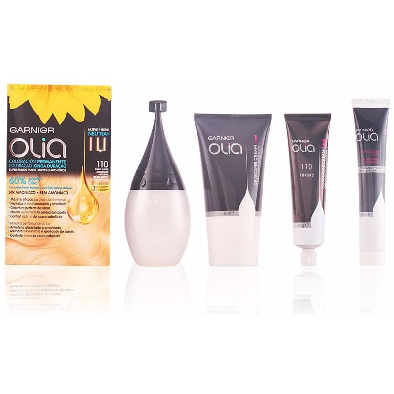 Olia Coloración Permanente 110 Rubio Super Aclarante Lote - Garnier