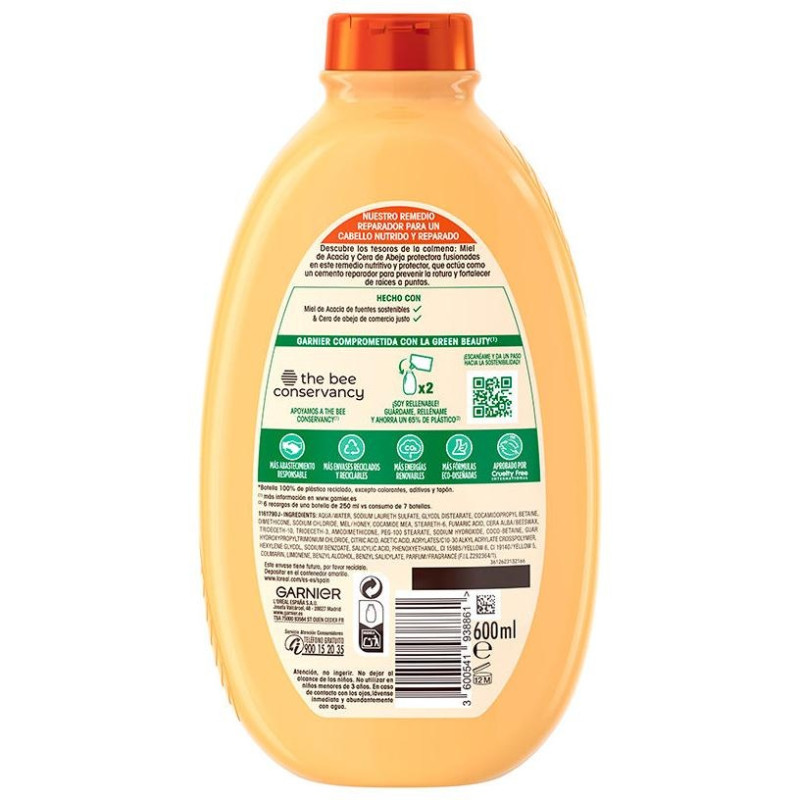 Garnier Original Remedies Champú Tesoros De Miel 600Ml