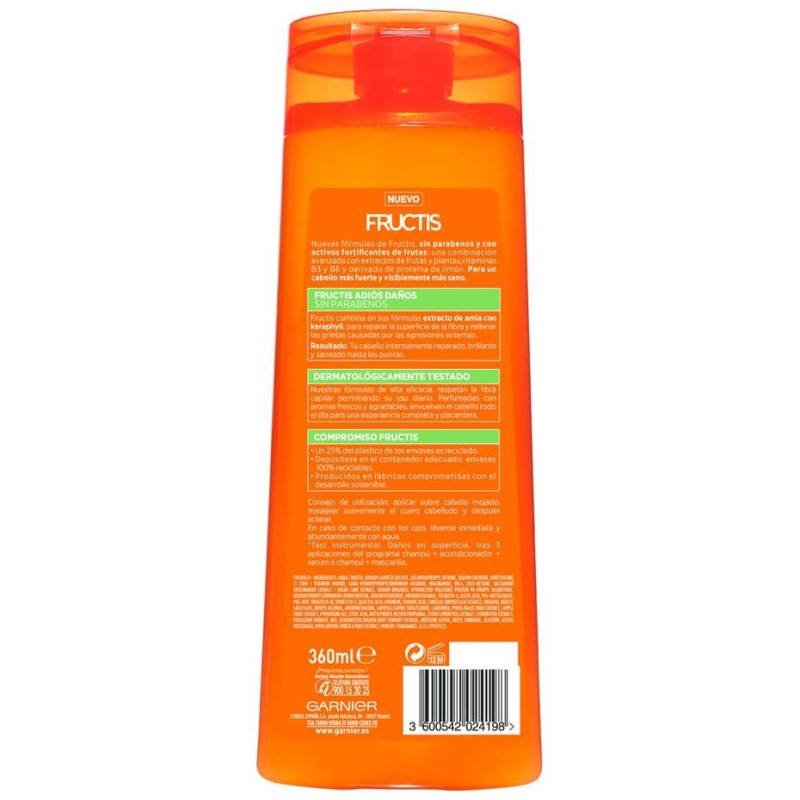 Fructis Adiós Daños Champú 360ml - Garnier