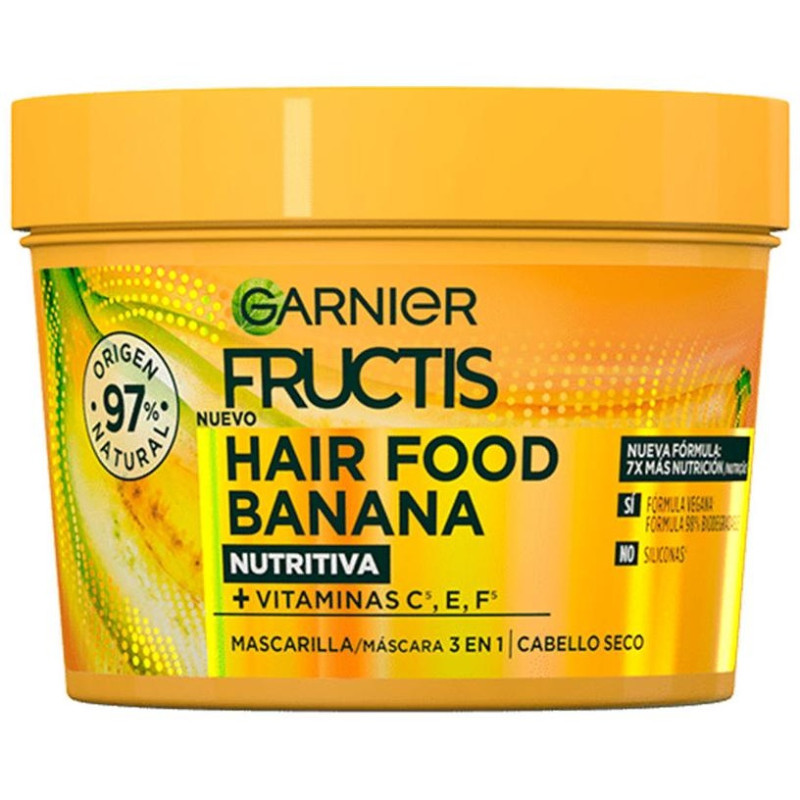 Mascarilla Ultra Nutritiva Fructis Hair Food Banana 390ml - Garnier
