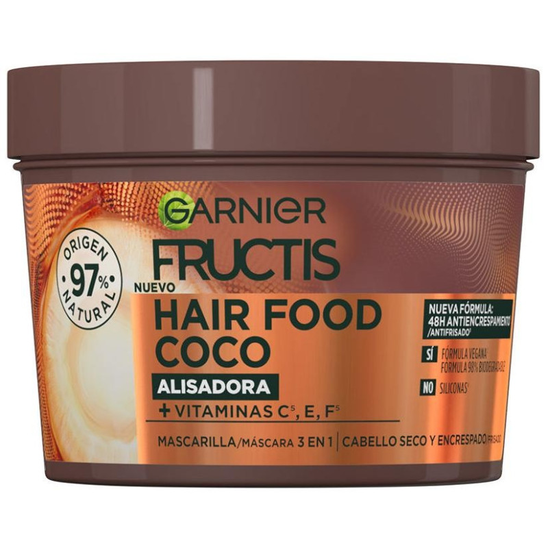 Fructis Hair Food Coco Mascarilla Alisadora 400ml - Garnier