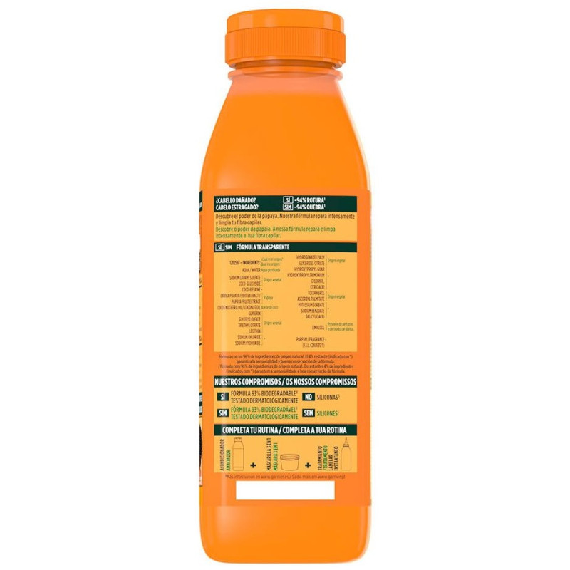 Fructis Hair Food Papaya Champú Reparador 350 Ml