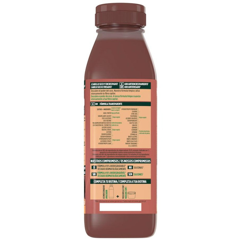 Fructis Hair Food Champú Macadamia Alisadora 350ml - Garnier