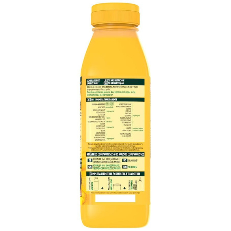 Fructis Hair Food Banana Champú Ultra Nutritivo 350ml - Garnier