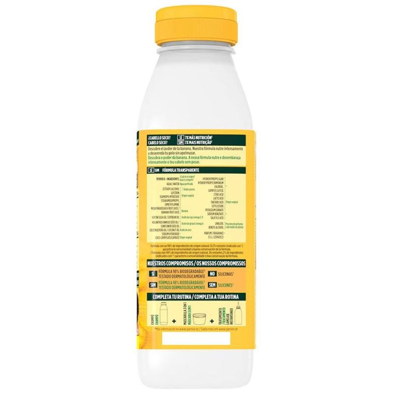 Fructis Hair Food Banana Acondicionador Ultra Nutritivo 350 ml - Garnier