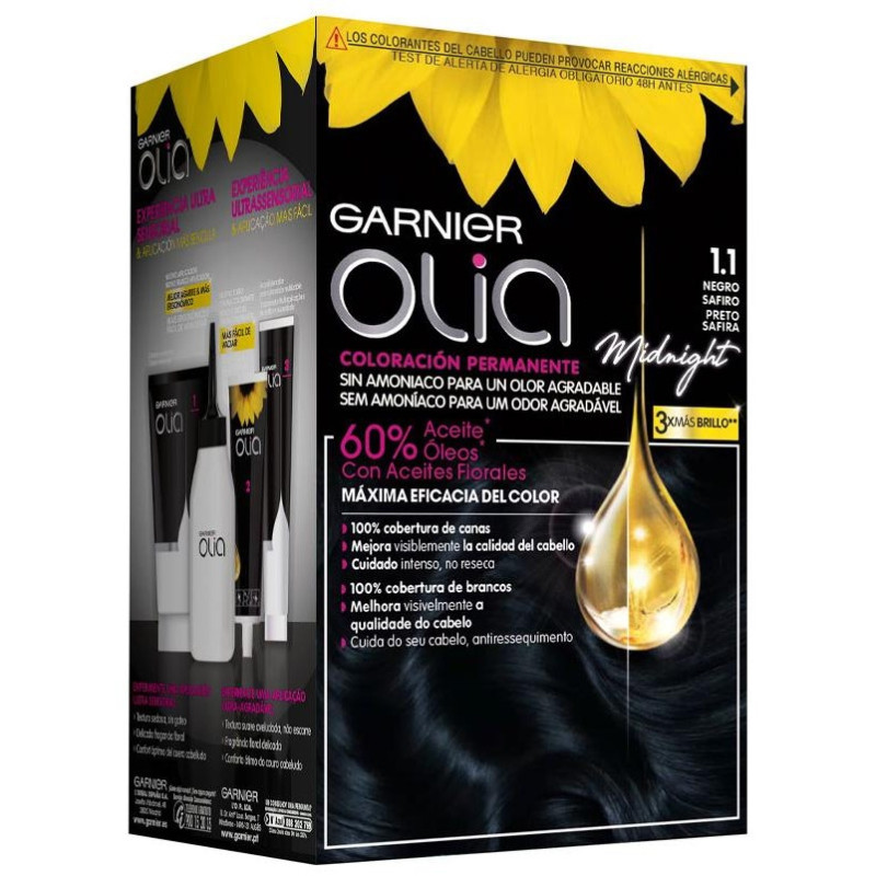Kit Olia Coloración Permanente 110 Black Sapphire - Garnier