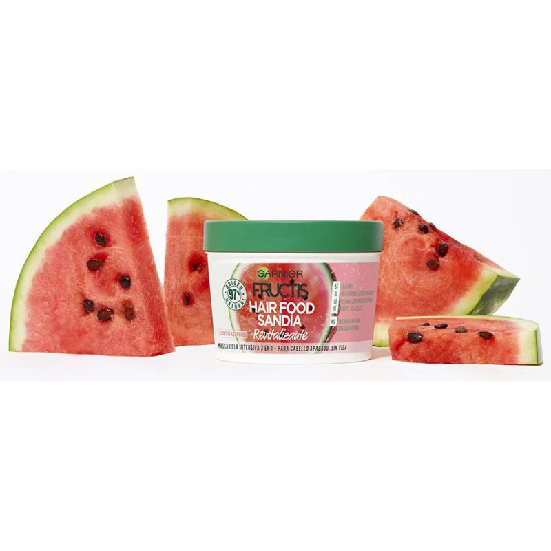 Fructis Hair Food Sandía Mascarilla Revitalizante 350ml - Garnier