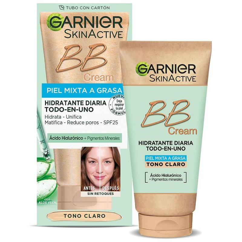 Skinactive Bb Cream Piel Mixta a Grasa Spf25 Light - Garnier