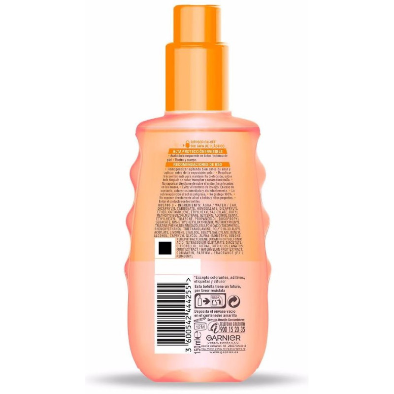 Delial Spray Solar Invisible Efecto Glow spf30 150ml - Garnier