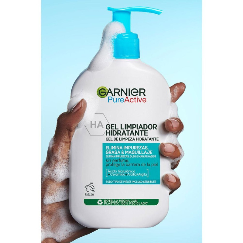 Pure Active Gel Limpiador Hidratante 250ml - Garnier