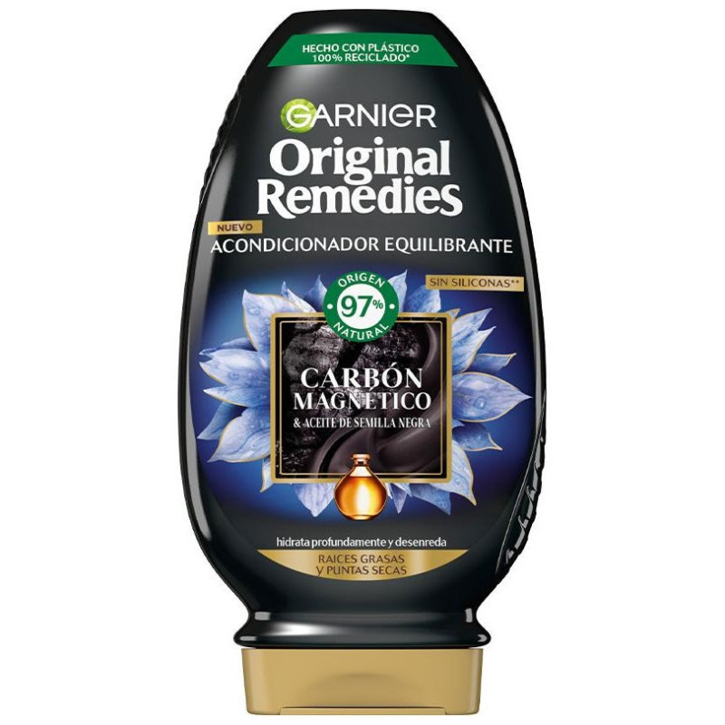 Original Remedies Magnetic Carbon Conditioner 250 ml - Garnier