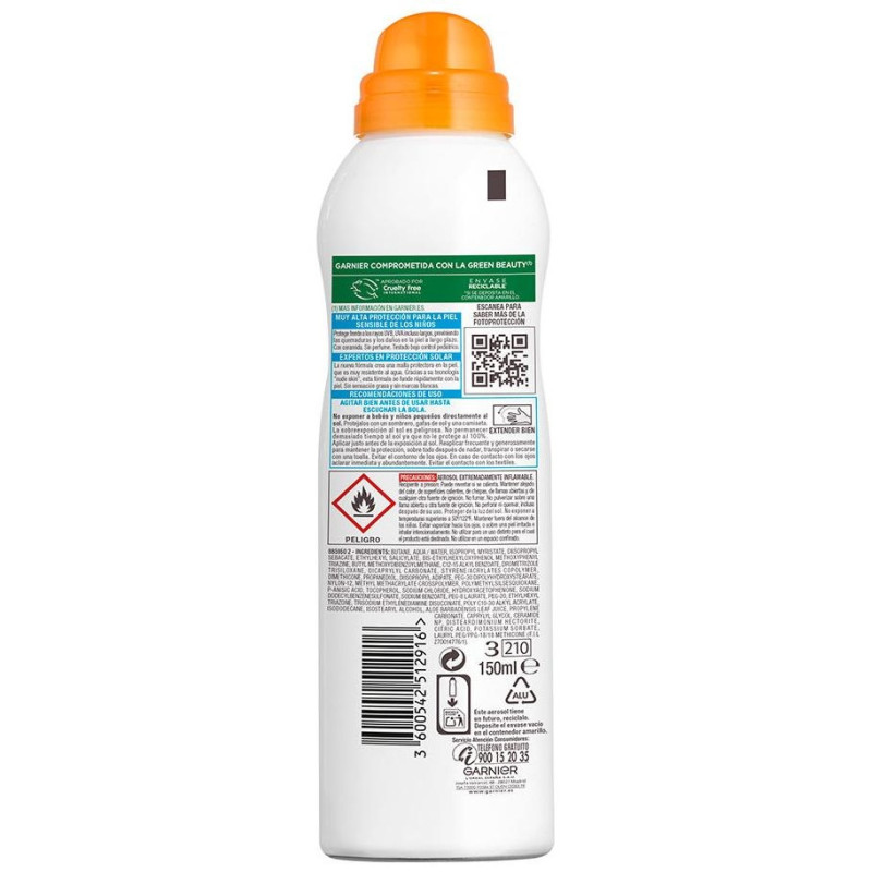 Garnier Niños Sensitive Advanced Bruma Protectora Anti Arena Spf50+ 150Ml