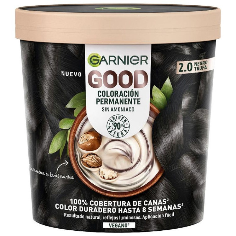 Good Coloración Permanente 2.0 Negro Trufa 217 ml - Garnier