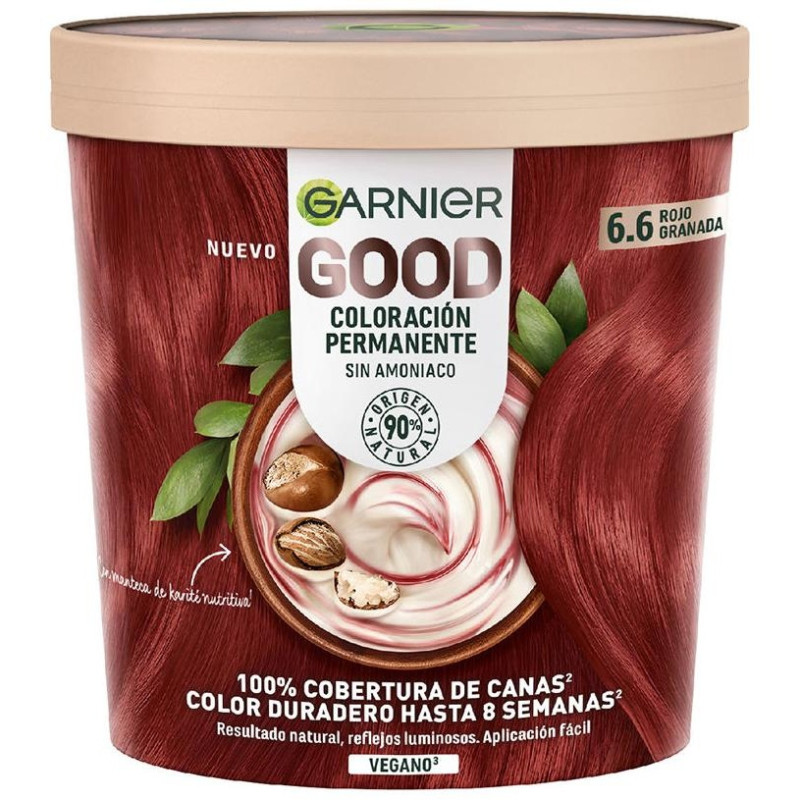 Good Permanent Coloration 6.6 Pomegranate Red 217ml - Garnier