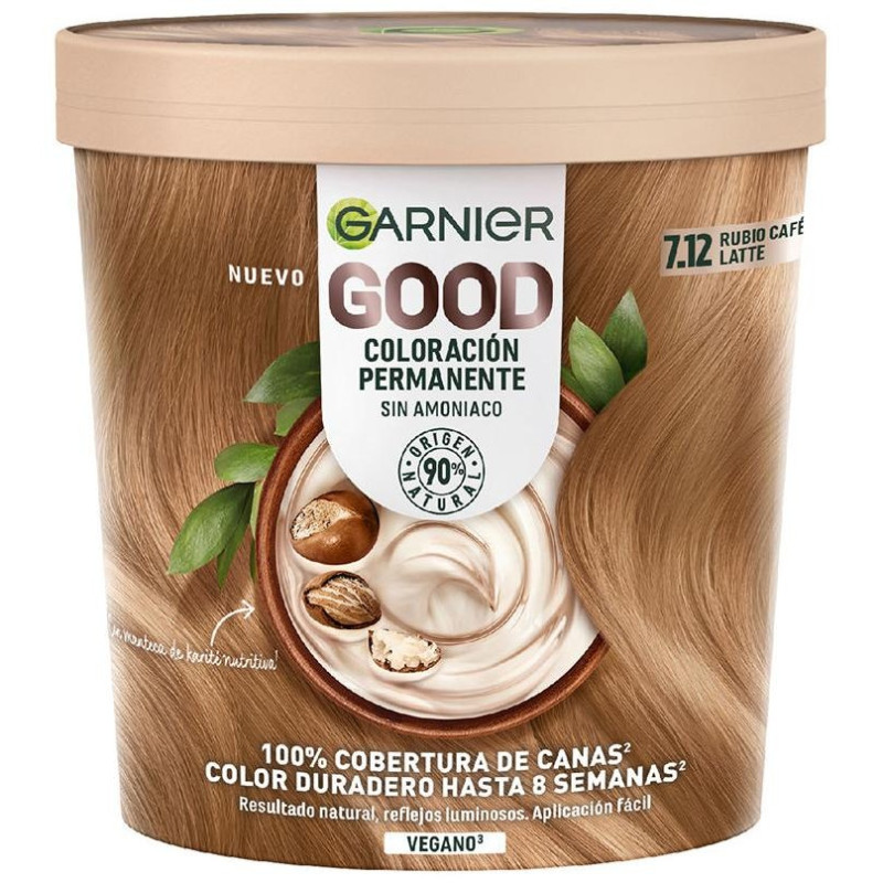 Good Permanent Coloration 7.12 Blonde Café Latte 217ml - Garnier
