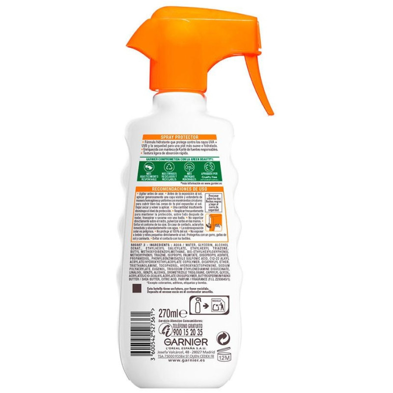 Garnier Hydra 24 Protect Spray Protector Rostro Y Cuerpo Spf50+ 270Ml