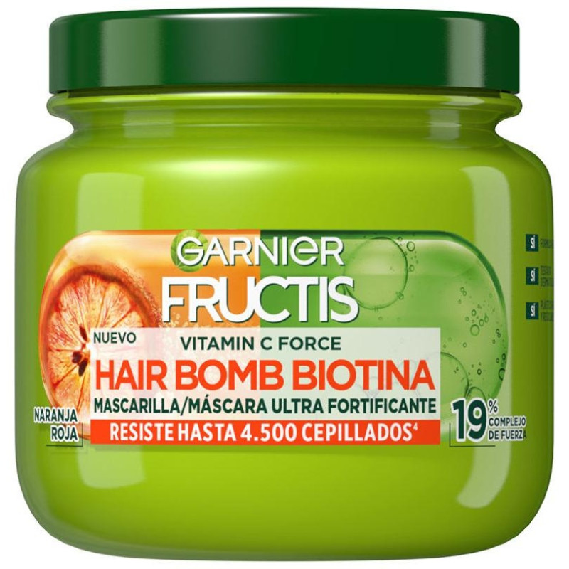 Fructis Vitamin Force Hair Bomb Biotina Mascarilla 320ml - Garnier