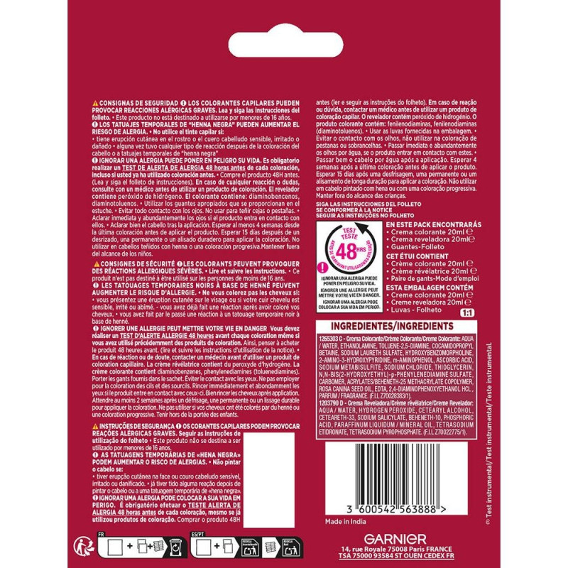 Color Sensation Champú 3.0-Dark Brown 1 U